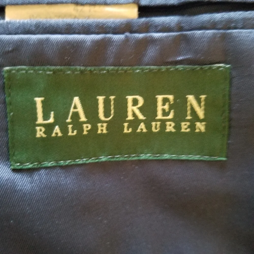 Lauren Ralph Lauren Size 42R Silk Blend Houndstood Plaid Blazer Sport‎ Ja…